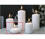 Lima Ice candle white floating lens 70 x 30 mm 1 piece