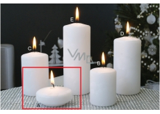 Lima Ice candle white floating lens 70 x 30 mm 1 piece