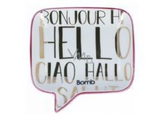 Bomb Cosmetics Hello, Ciao, Bonjour Soap Dish Ceramic soap dish 12.5 x 12.5 cm