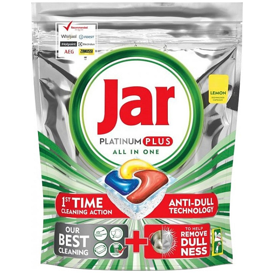 Jar Platinum Plus All in One Lemon dishwasher capsules 30 pieces