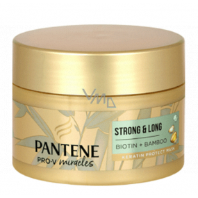 Pantene Strong & Long Bamboo and Biotin regenerating keratin mask against hair loss 160 ml