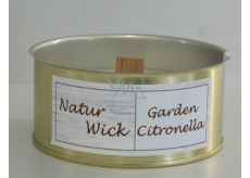 Lima Natur Wick Citronella scented candle wooden wick, tin can 105 mm x 47m 170 g