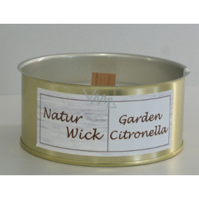 Lima Natur Wick Citronella repellent scented candle wooden wick, tin container 105 mm x 47 mm 170 g