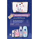 Nivea Pink Power body lotion 200 ml + shower gel 250 ml + antiperspirant deodorant roll-on 50 ml + Labello lip balm 4.8 g + case, cosmetic set for women