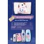 Nivea Pink Power body lotion 200 ml + shower gel 250 ml + antiperspirant deodorant roll-on 50 ml + Labello lip balm 4.8 g + case, cosmetic set for women