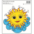 Window film without glue sun on the cloud 20 x 20 cm