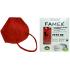 Famex Respirator oral protective 5-layer FFP2 face mask red 10 pieces