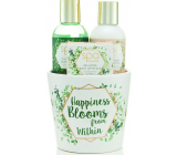 SK S&G Spa Happiness Blooms from Within body soap 100 ml + body lotion 100 ml + bath crystals 50 g, cosmetic set in a pot