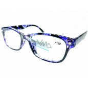 Berkeley Reading glasses +1 plastic black-purple 1 piece MC2197