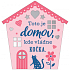 Albi Hanging plaque house Cat 9 x 10 cm