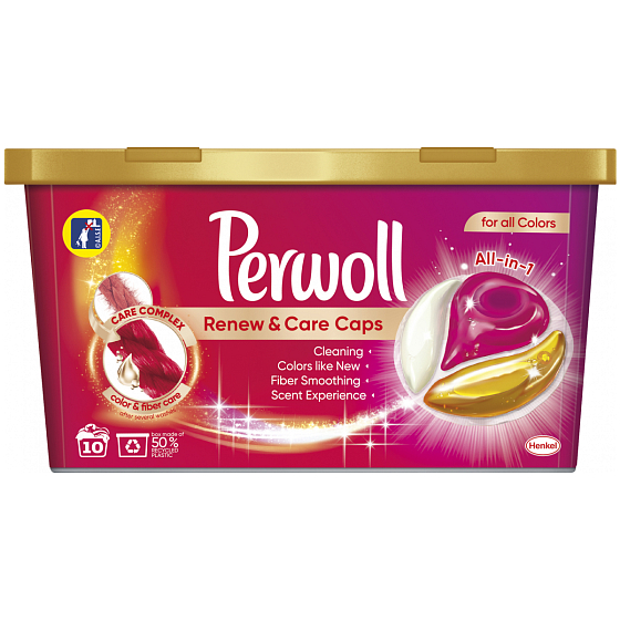 Perwoll Renew & Care Caps laundry capsules for colored clothes 10 doses 145 g