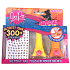 Bo-Po Supergal peeling nail polish yellow 2.5 ml + peeling nail polish orange 2.5 ml + nail stickers, cosmetic set for children
