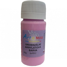 Art e Miss Luminous Universal Acrylic Paint 82 Neon Purple 40 g