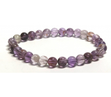 Auralite 23 bracelet elastic natural stone, ball 8 mm / 16 - 17 cm, one of the most powerful stones on the paneta