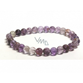 Auralite 23 bracelet elastic natural stone, ball 8 mm / 16 - 17 cm, one of the most powerful stones on the paneta