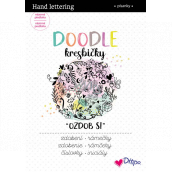 Ditipo Doodle Drawings - Decorate pre-printed letters and numbers to practice 36 pages 7265001