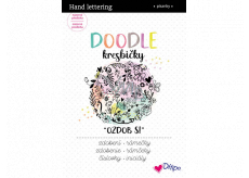 Ditipo Kresbičky Doodle - Ozdob si předtištěná písmena a číslovky k procvičení 36 stran 7265001