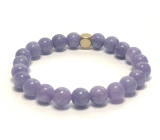 Sodalite bracelet elastic natural stone, ball 8 mm / 16 - 17 cm, stone communication