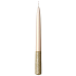 Emocio Candle cream with gold glitter conical 22 x 230 mm 1 piece