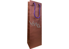 Ditipo Paper gift bag for bottle 12 x 9 x 39 cm EKO burgundy