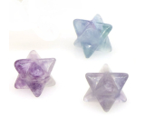 Fluorite merkaba natural stone 13 mm, stone of geniuses