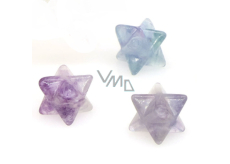 Fluorite merkaba natural stone 13 mm, stone of geniuses