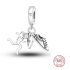 Sterling silver 925 Athlete - runner, sneakers, heart with cubic zirconia and engraved inscription: Run, 3in1 pendant on bracelet sport
