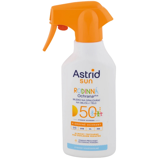 Astrid Sun OF50 sun lotion with pump family 270 ml