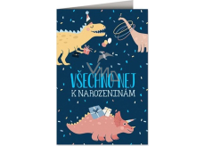 Nekupto Birthday Card Dinosaurs 115 x 170 mm