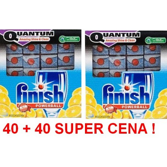 Calgonit Finish Quantum Lemon dishwasher tablets 40 + 40 pieces