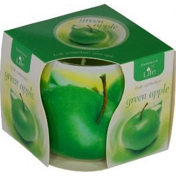 Essences of Life Green Apple aromatic candle in glass 100 g