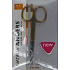 Natalia Angers Scissors manicure back curved gold plated 506