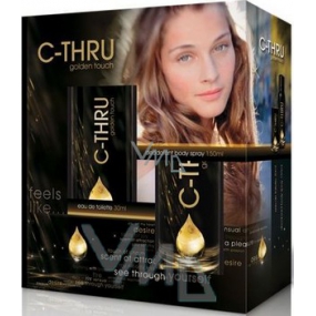C-Thru Golden Touch eau de toilette 30 ml + deodorant spray 150 ml, for women gift set