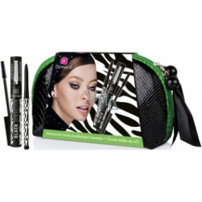 Dermacol Black Sensation mascara 12.5 ml + eye pencil 0.35 g, cosmetic set