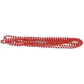 Beads red 8 mm, 2,7 m