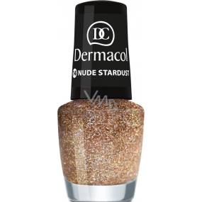 Dermacol Nail Polish with Effect Glitter Touch nail polish with effect 14 Nude Stardust 5 ml
