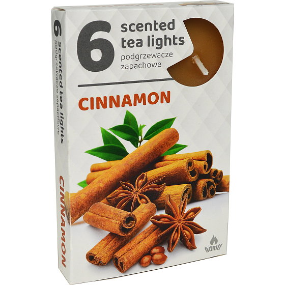 Tea Lights Cinnamon scented tea lights 6 pieces