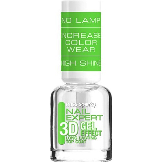 Miss Sporty Nail Expert 3D Gel Effect Top Coat nail polish 8 ml