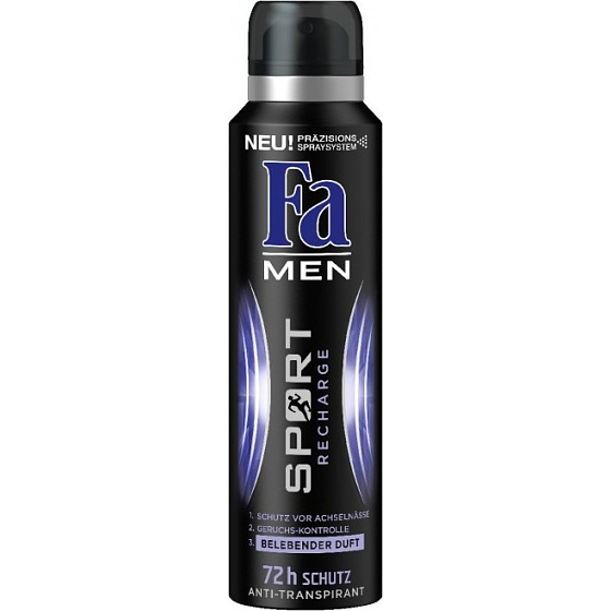 Fa Men Sport Recharge antiperspirant deodorant spray for men 150 ml