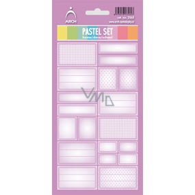 Arch Household Stickers Pastel Set Purple 12 labels