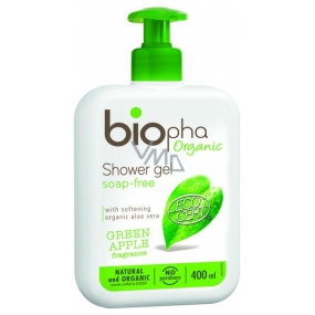 BioPha Green apple shower gel in bioquality dispenser 400 ml