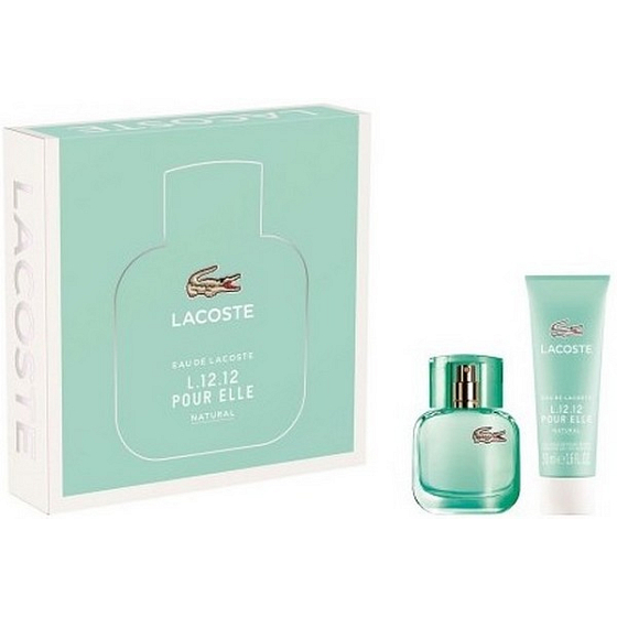 Lacoste Eau de Lacoste L.12.12 Pour Elle Natural eau de toilette for women 30 ml + shower gel 50 ml, gift set