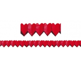 Garland of Hearts red small 400 x 8 cm