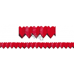 Garland of Hearts red small 400 x 8 cm