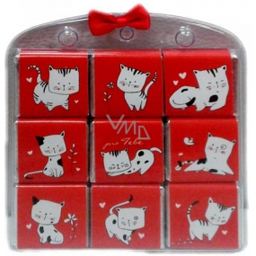 Nekupto Chocolate puzzle For you Cat 9 x 5 g, 11 x 11.5 x 0.7 cm
