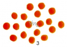Bambulky Orange 2.5 cm 18 pieces
