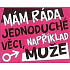 Nekupto Gifts with humor Fridge Magnet I like simple 9 x 6.5 cm
