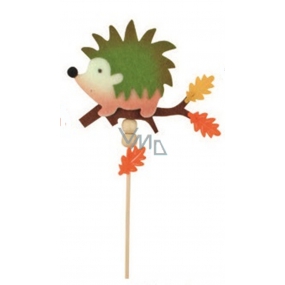 Felt hedgehog with a twig desired recess 6 cm + skewers