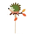 Felt hedgehog with a twig desired recess 6 cm + skewers