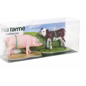 Albi Magic reading interactive game extension On the farm 2 set of calf and pig animals, age 3+